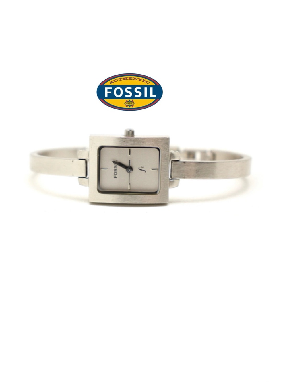 Stunning Fossil F2 Silver Tone Ladies’ Bangle Watch
